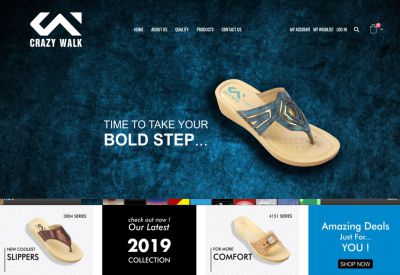 crazy walk online store for ladies footwear